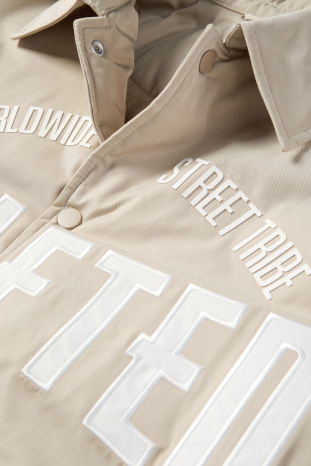 Herren - Jacke - gefüttert - hellbeige