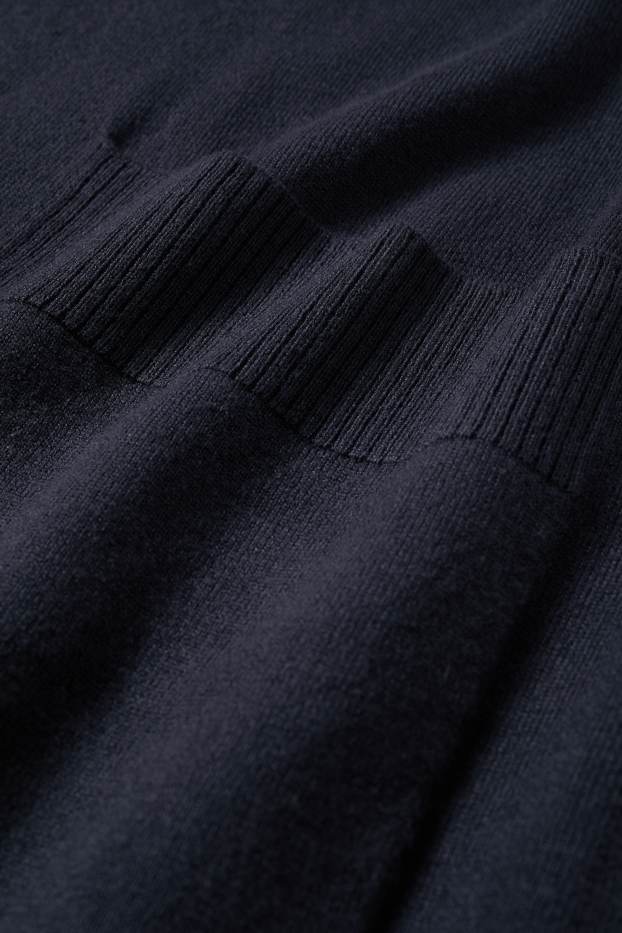 Women - Long cardigan - dark blue