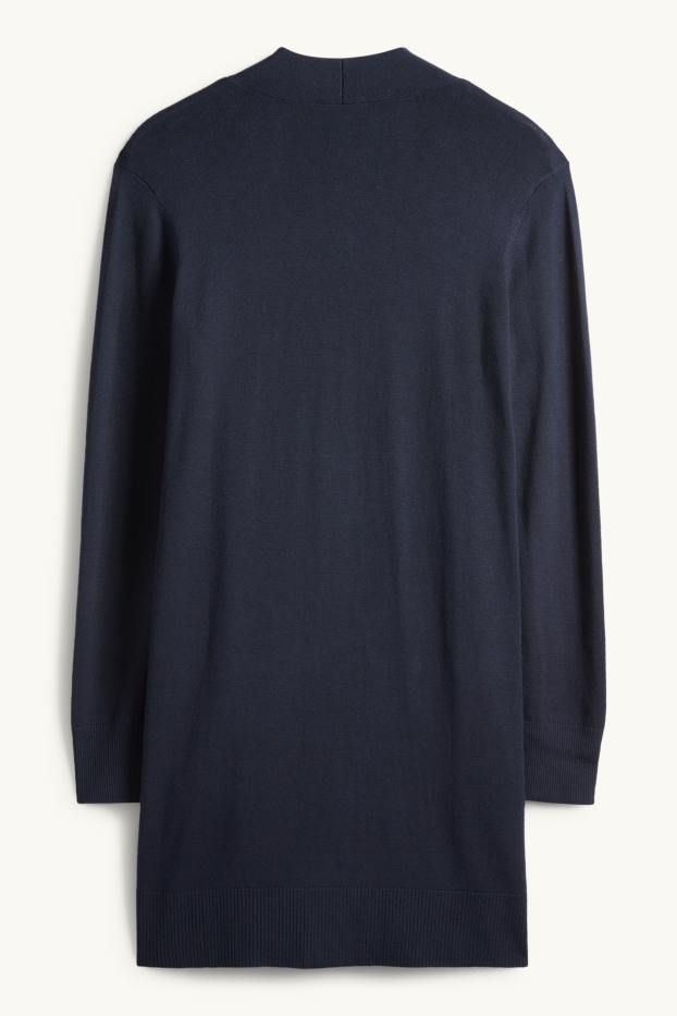 Women - Long cardigan - dark blue