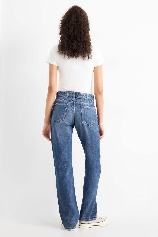 Dona - Straight Jeans - low waist - texà blau