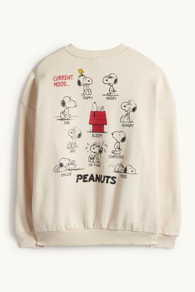 Women - Sweatshirt - Peanuts - light beige