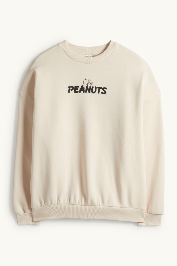 Women - Sweatshirt - Peanuts - light beige