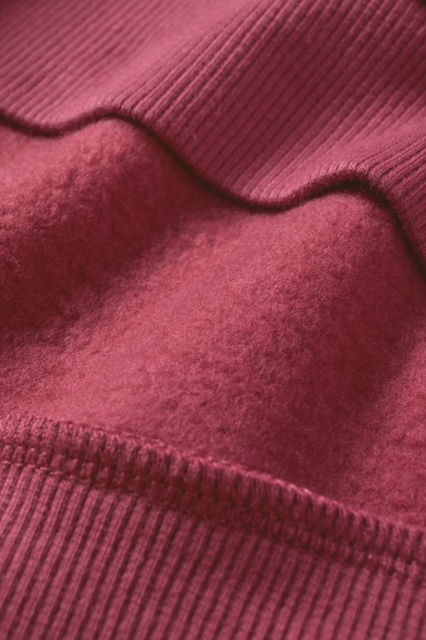 Children Girls - Los Angeles - sweatshirt with rhinestones - dark rose