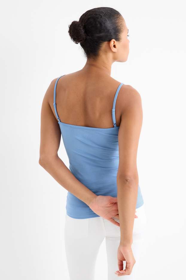 Femmes - Lot de 2 - haut  - bleu  / bleu foncé