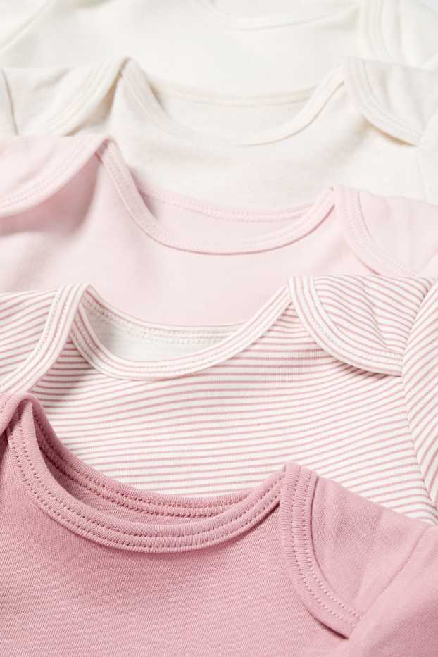Baby Mädchen - Multipack 5er - Baby-Body - dunkelrosa