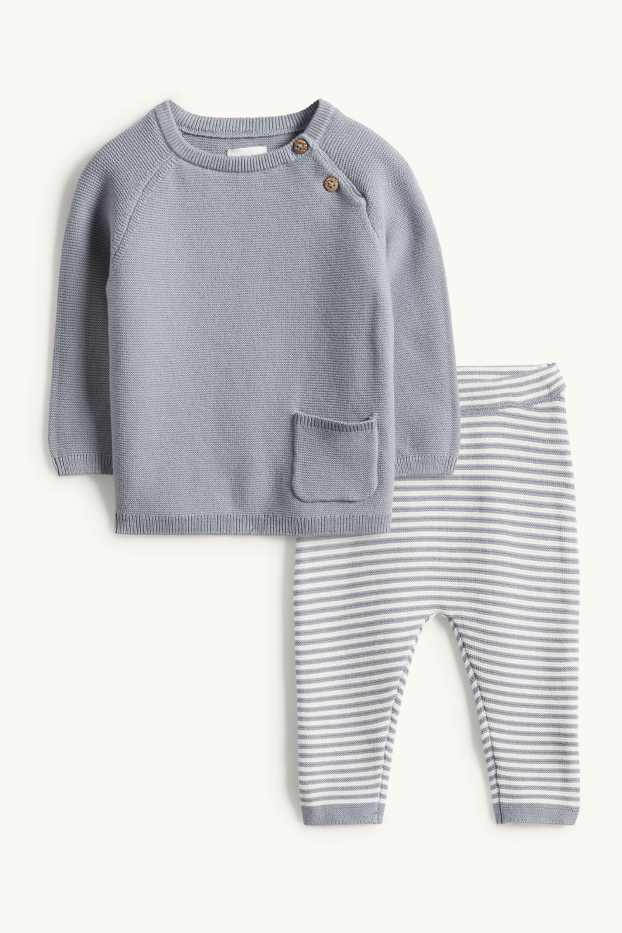 Baby Boys - Baby outfit - 2 piece - gray