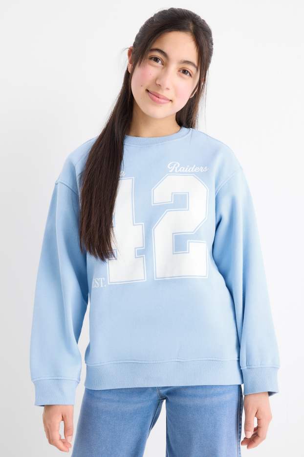 Bambine - Atlanta - felpa - azzurro