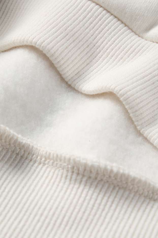 Kinder Mädchen - Kawaii - Sweatshirt - Glanz-Effekt - cremeweiß