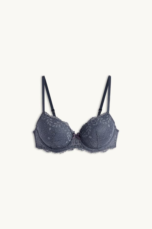 Femmes - Soutien-gorge avec armatures - FULL COVERAGE - ampliforme - gris
