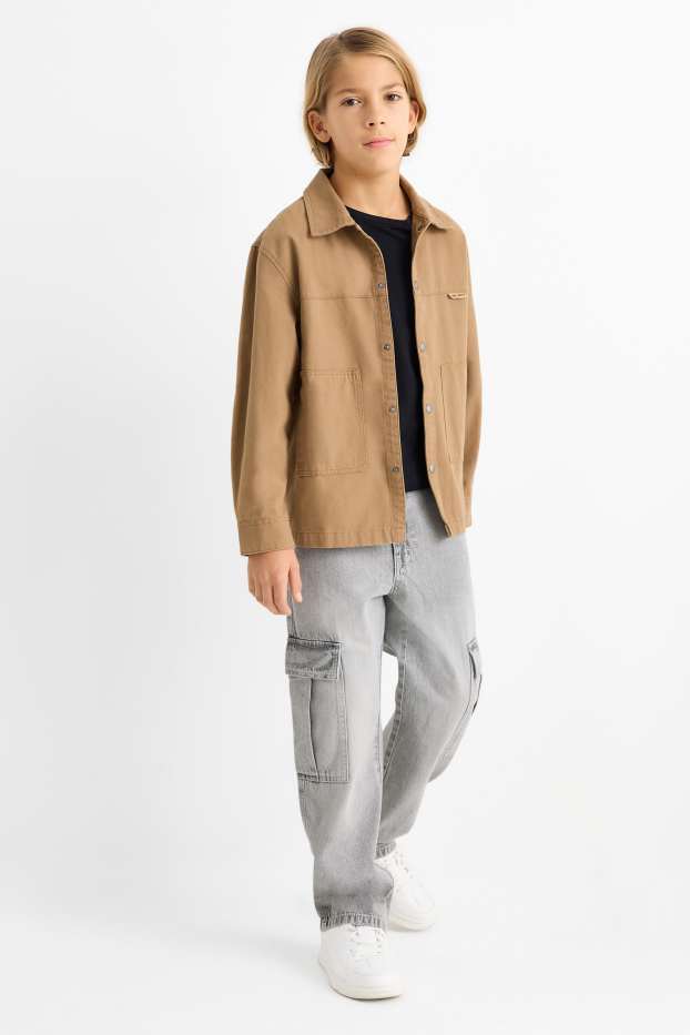 Nen - Texans cargo - texà gris clar