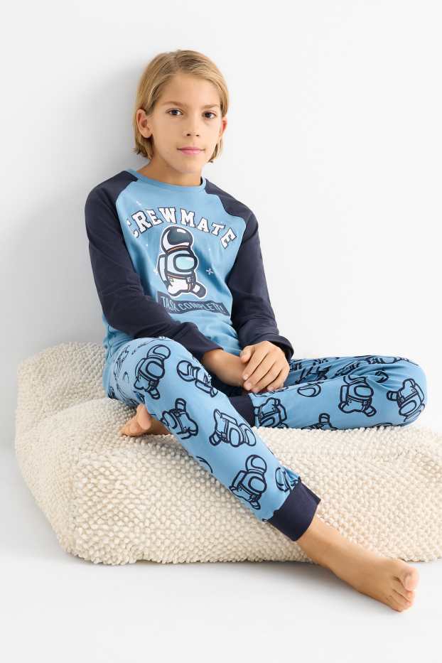 Copii - Băieți - Among Us - pijama - 2 piese - albastru