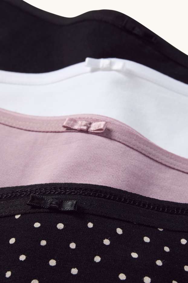 Dames - Set van 4 - hipster - zwart