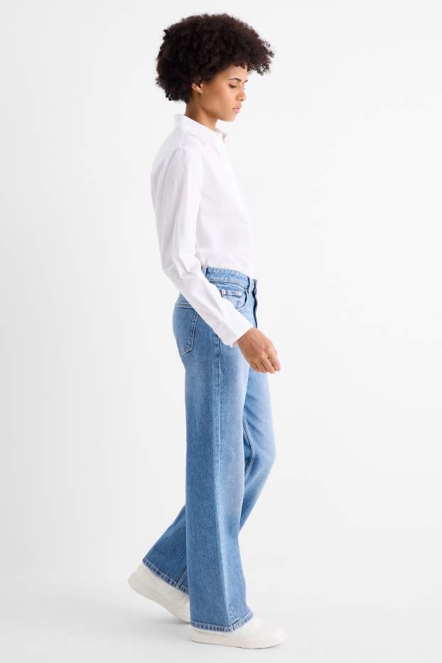Femmes - Baggy jean - mid waist - jean bleu clair