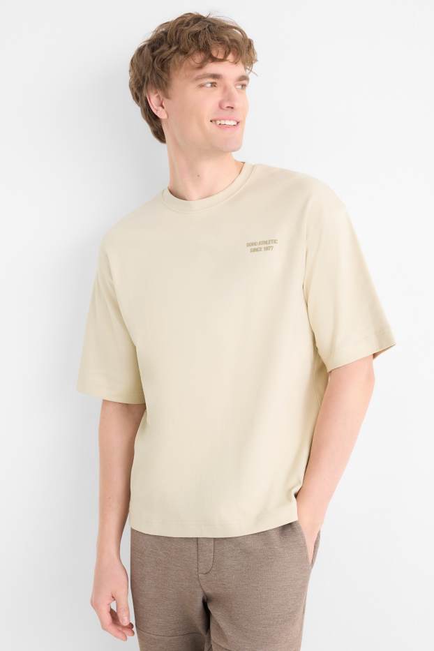 Herren - T-Shirt - Oversized - hellbeige