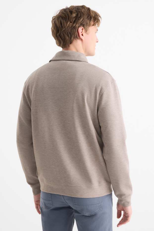 Men - Sweatshirt - taupe