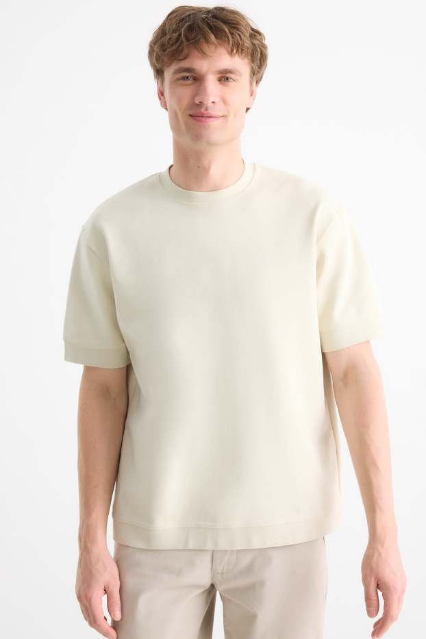 Herren - T-Shirt - Relaxed Fit - hellbeige