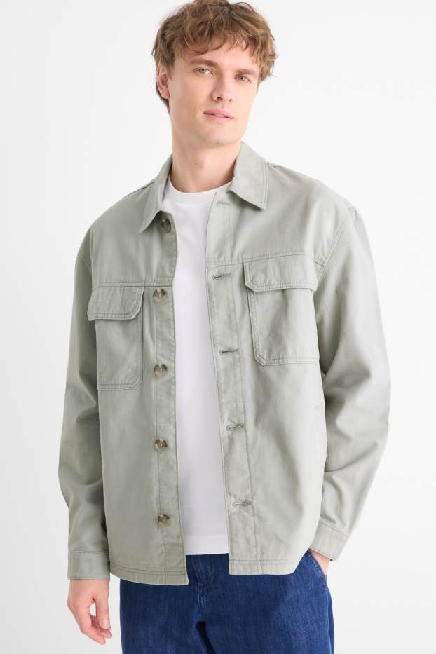 Heren - Jas - lichtgrijs