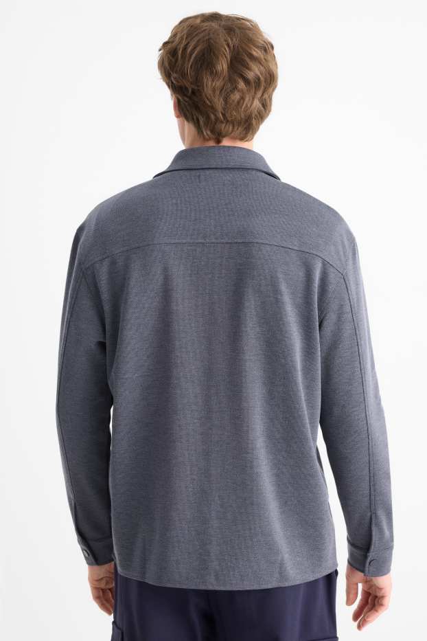 Hombre - Sobrecamisa - relaxed fit - Kent - azul oscuro