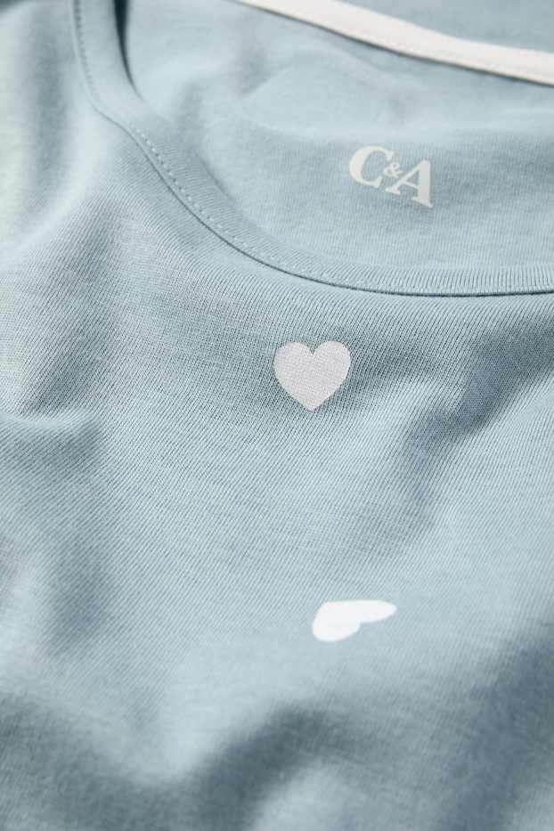 Dona - Camisa de dormir - estampada - turquesa