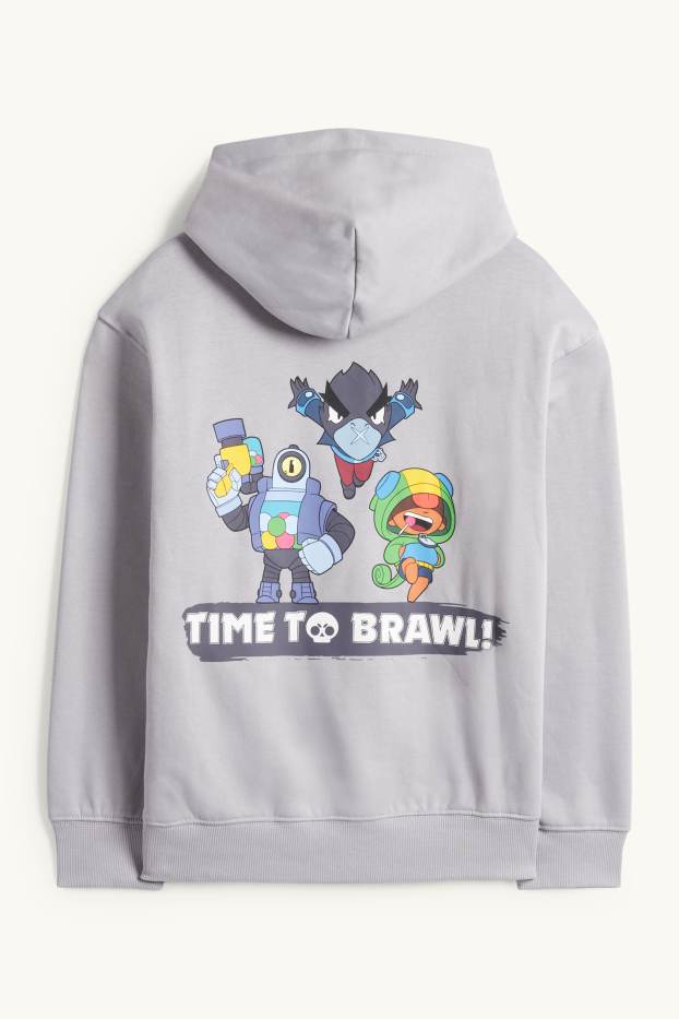 Children Boys - Brawl Stars - hoodie - gray