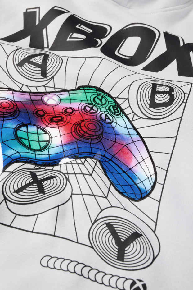 Dzieci chłopcy - Xbox - bluza z kapturem - jasnoniebieski