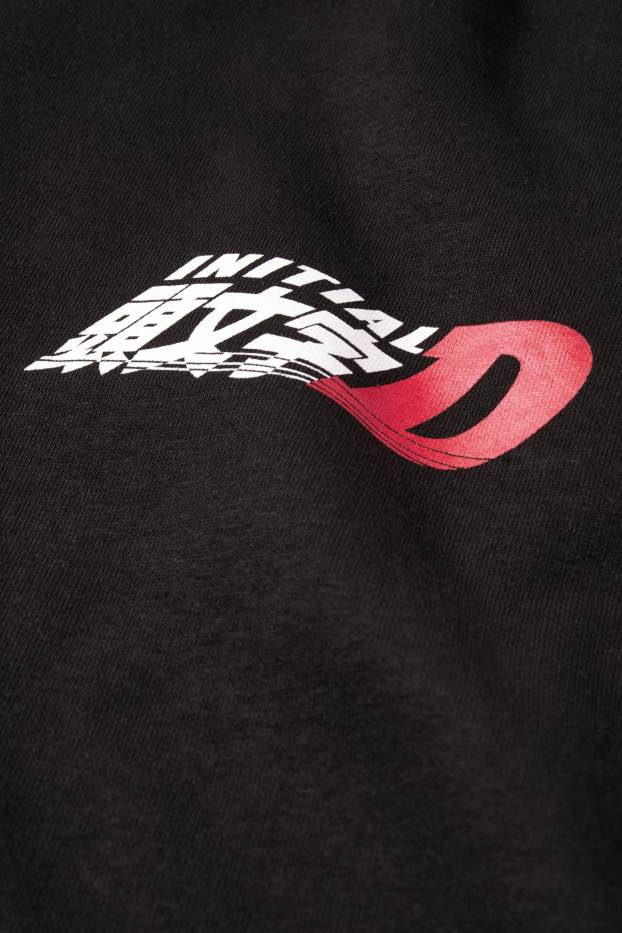 Bărbați - Hanorac - Initial D - negru