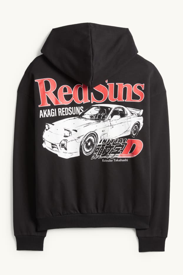 Bărbați - Hanorac - Initial D - negru