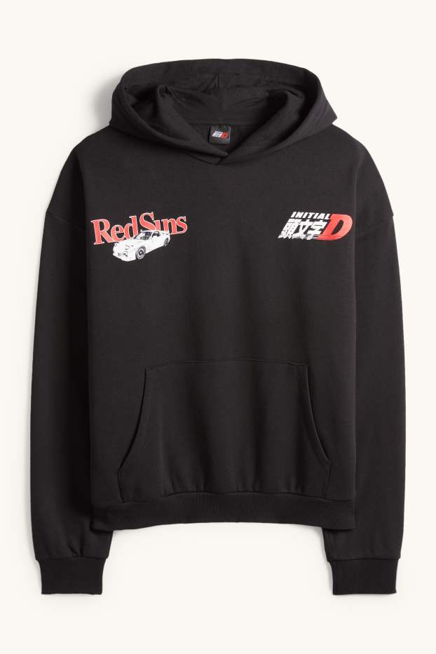 Bărbați - Hanorac - Initial D - negru