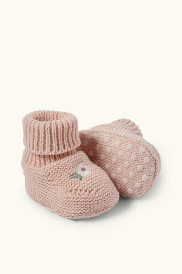 Miminka - dívky - Květiny - capáčky pro miminka - růžová