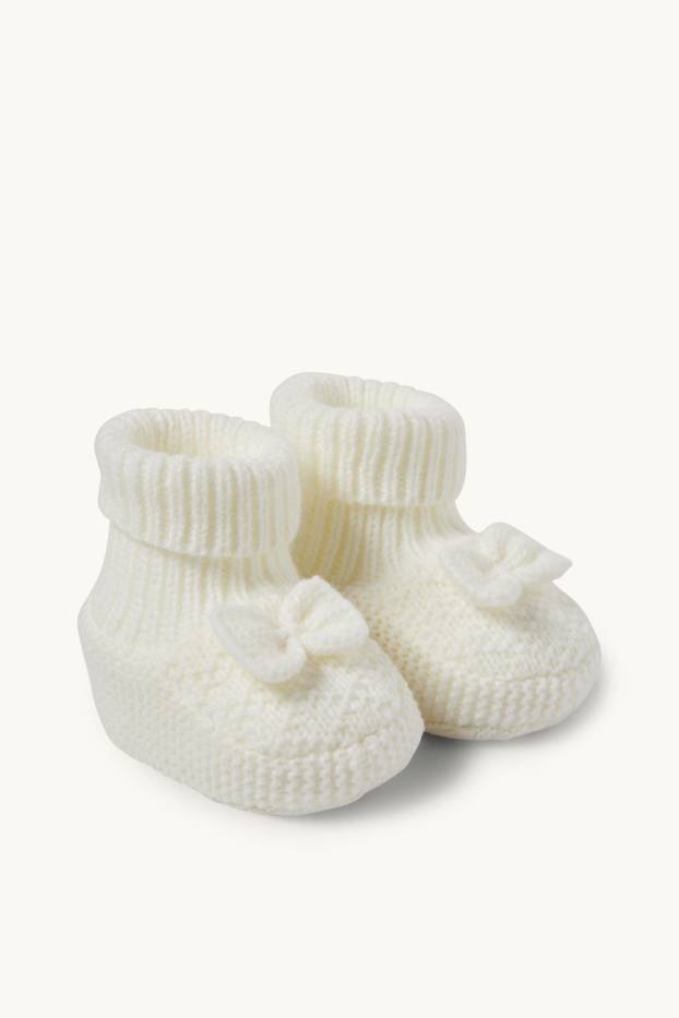 Unisex - Pantofi premergători bebeluși - alb-crem