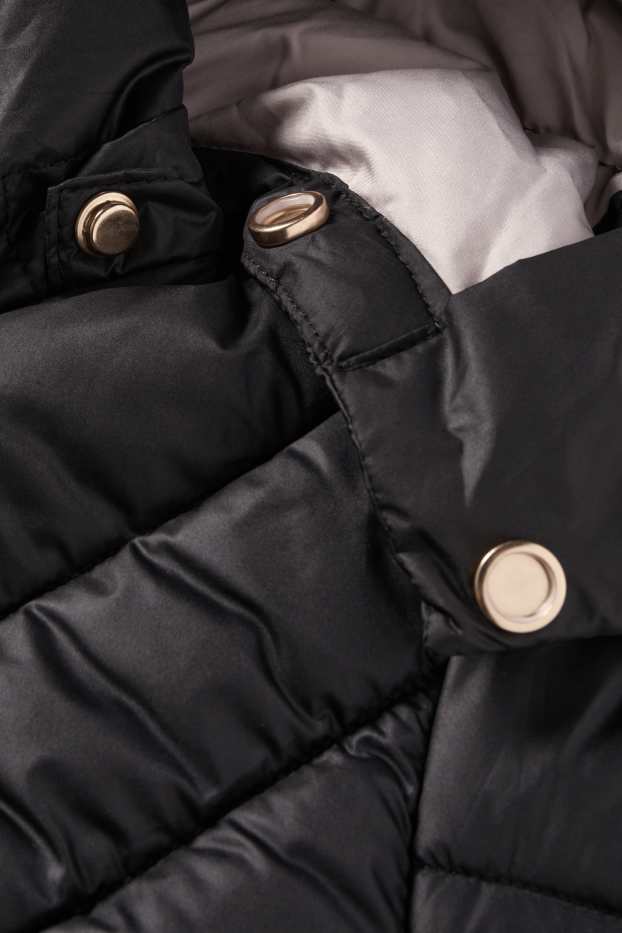 Dona - Jaqueta embuatada amb caputxa - negre