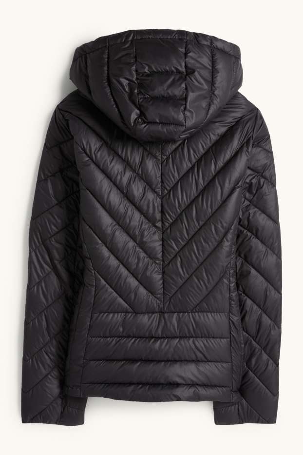 Dona - Jaqueta embuatada amb caputxa - negre