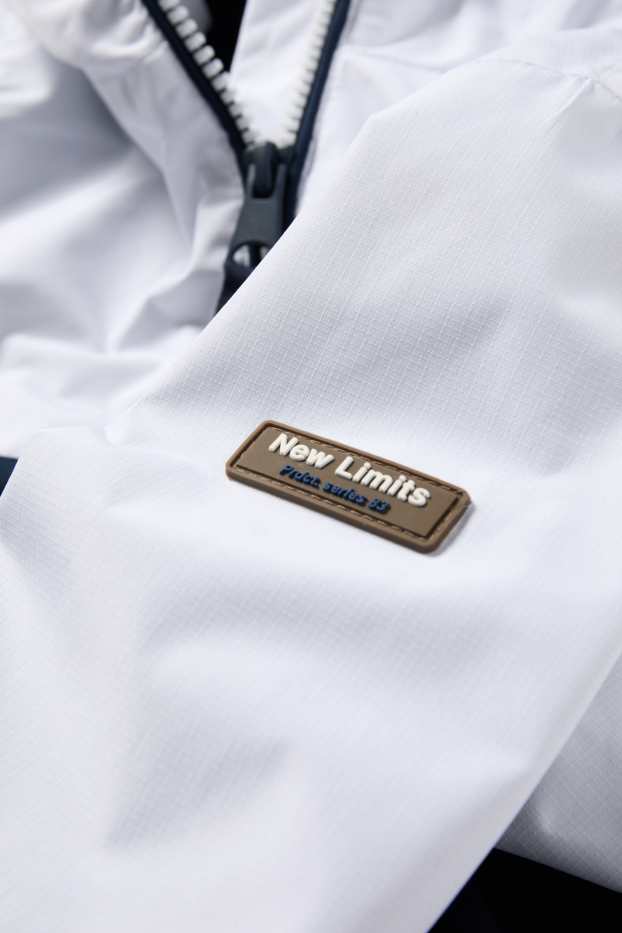 Enfants garçons - Veste à capuche - finition déperlante - bleu foncé