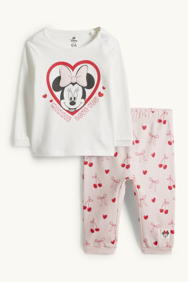 Bebés niñas - Minnie Mouse - pijama para bebé - 2 prendas - rosa