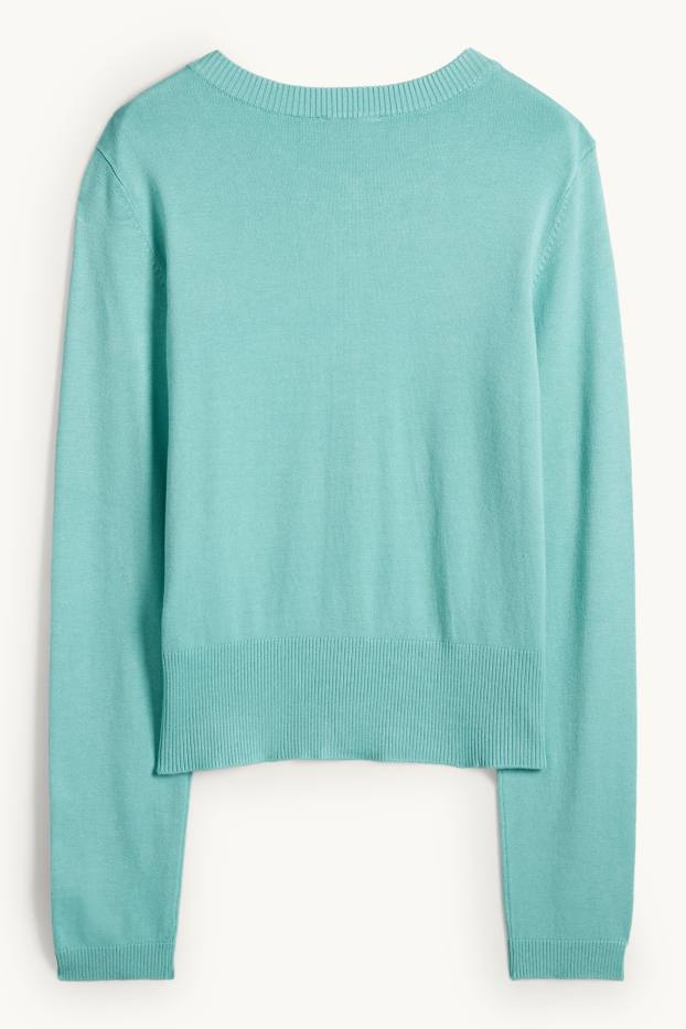 Dona - Jaqueta de punt - turquesa