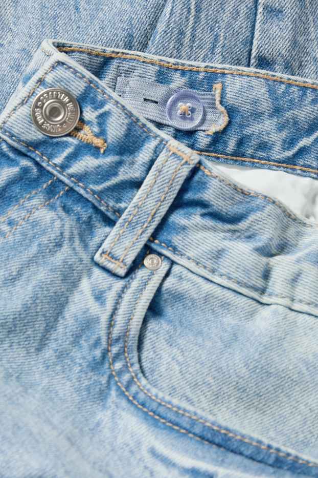 Děti - dívky - Cargo džíny - džíny - světle modré