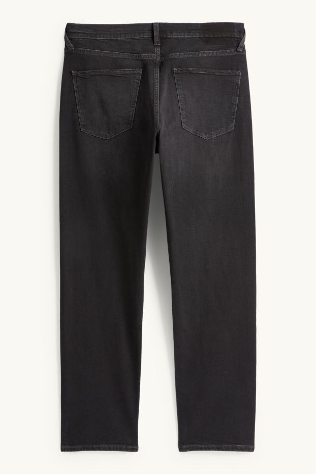 Pánské - Straight jeans - džíny - tmavošedé