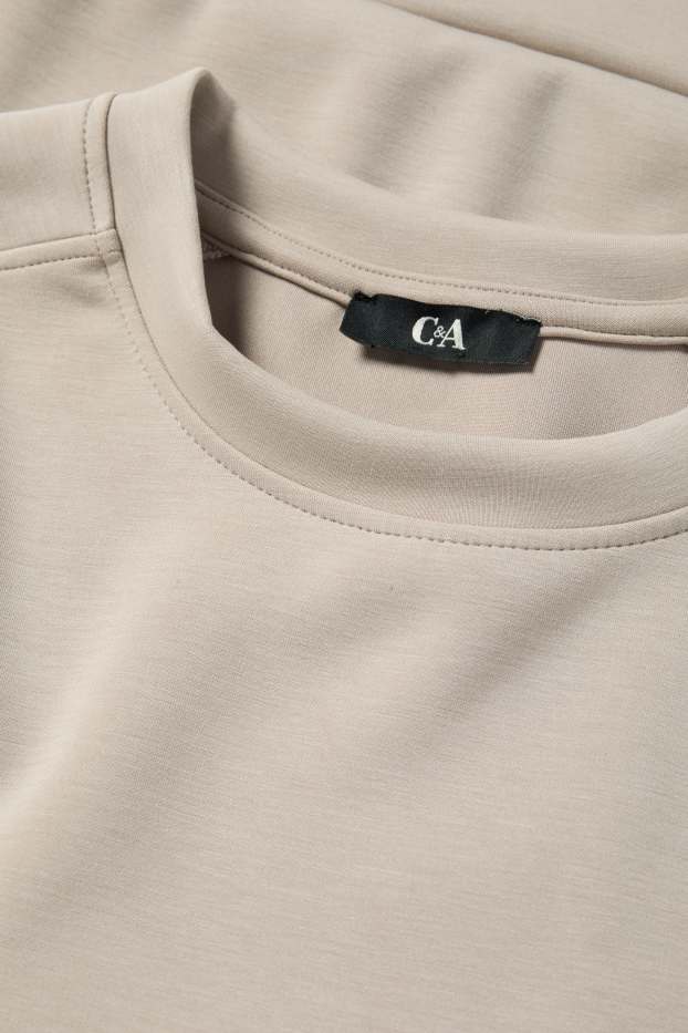 Damen - Sweatshirt - hellbeige