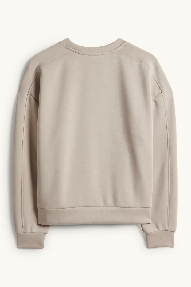 Damen - Sweatshirt - hellbeige