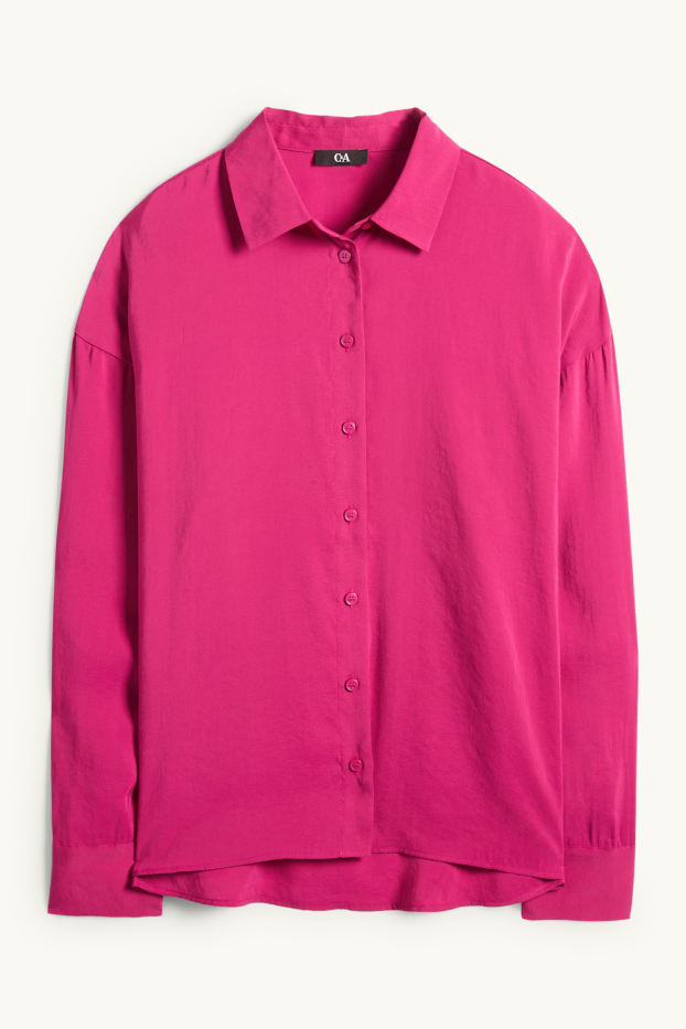 Dames - Blouse - donker rose