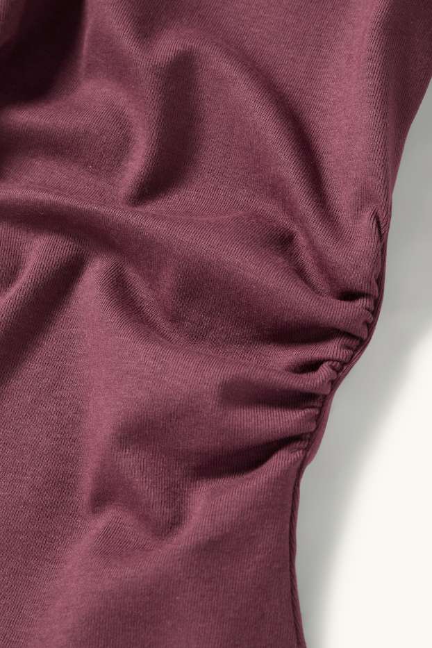 Damen - Langarmshirt - Slim Fit - lila