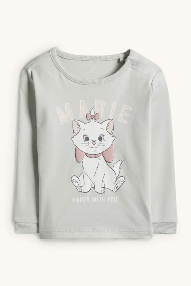 Miminka - dívky - Aristokočky - pyžamo pro miminka - 2dílné - mátově zelená