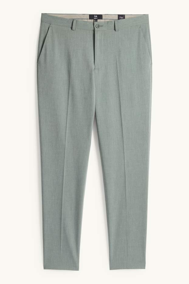 Uomo - Pantaloni coordinabili - slim fit - Flex - verde