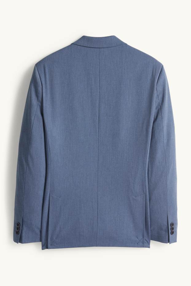 Bărbați - Sacou modular - regular fit - stretch - albastru