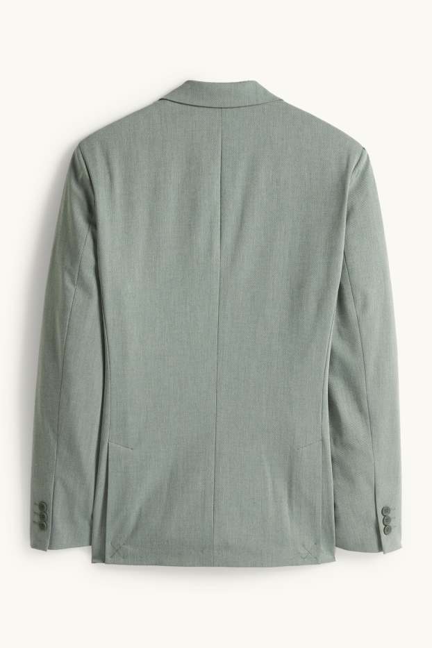 Uomo - Blazer coordinabile - regular fit - tessuto elasticizzato - verde