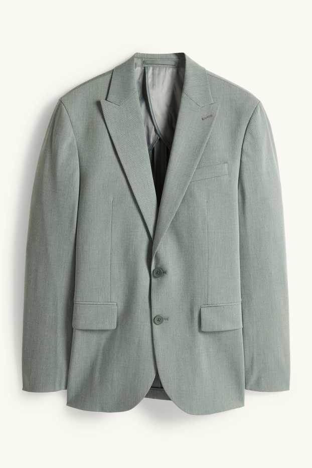 Uomo - Blazer coordinabile - regular fit - tessuto elasticizzato - verde