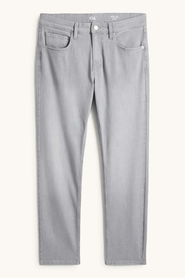 Bărbați - Slim jeans - LYCRA® - denim-gri deschis