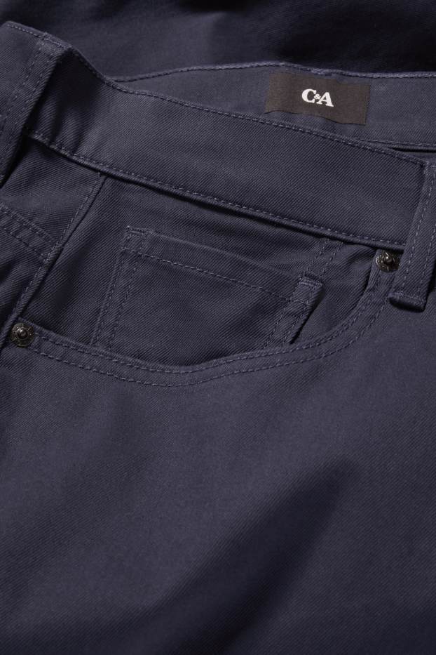 Hommes - Pantalon - regular fit - bleu foncé