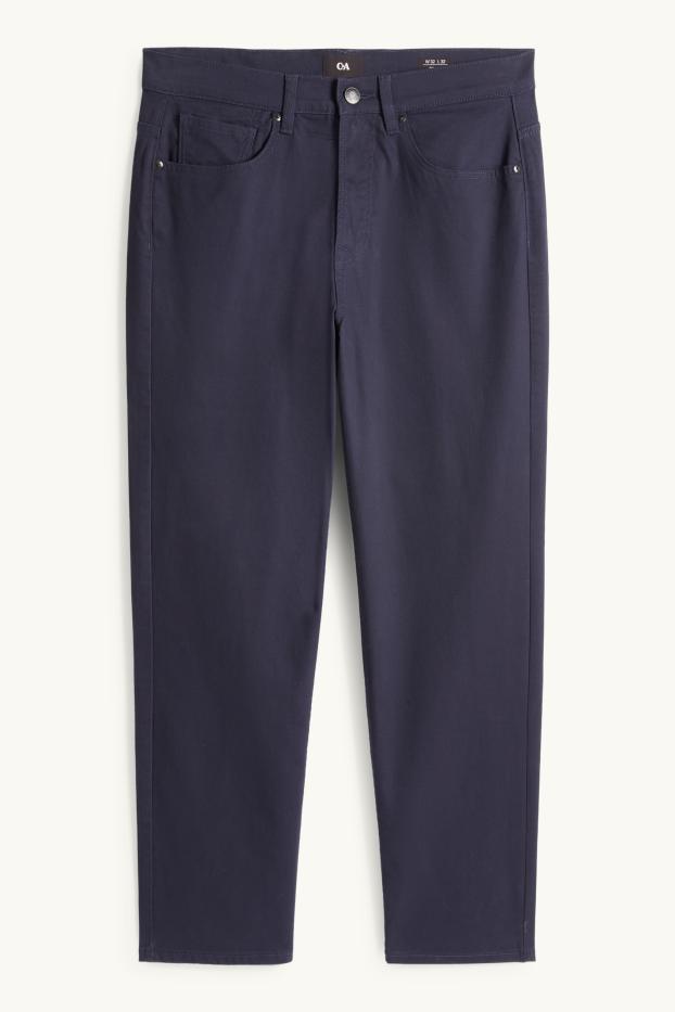 Hommes - Pantalon - regular fit - bleu foncé