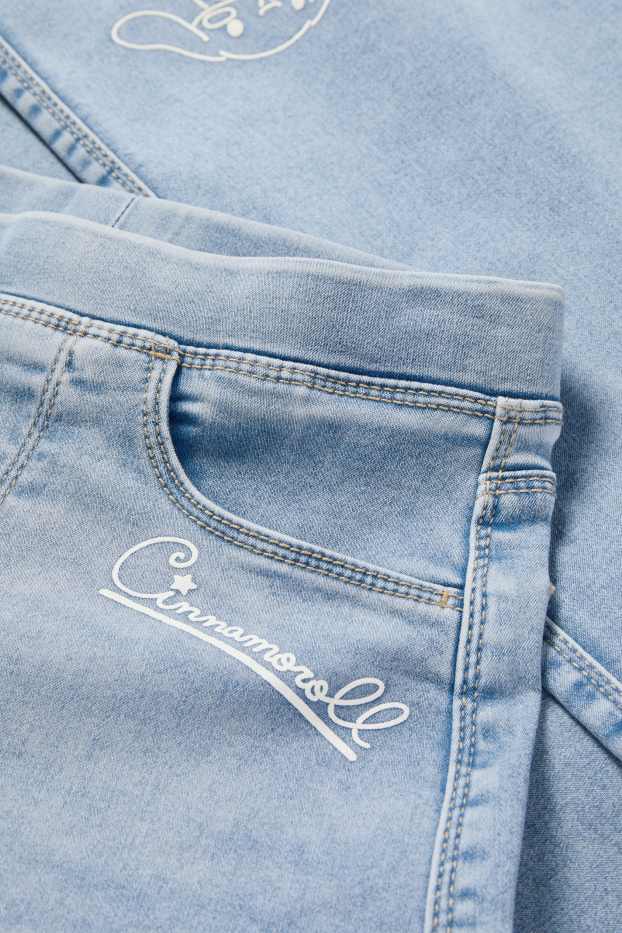 Bambine - Cinnamoroll - jeggings a gamba larga - jeans azzurro